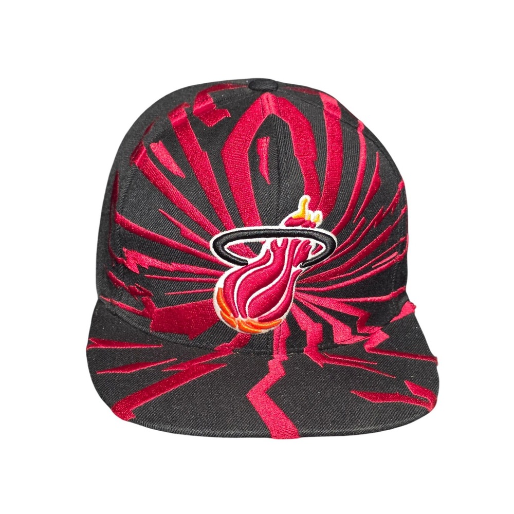 Mitchell & Ness Miami Heat‎ Snapback Hat NBA Hardwood Classics Lightning